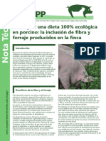 Conseguir Una Dieta 100% Ecológica en Porcino: La Inclusión de Fibra y Forraje Producidos en La Finca