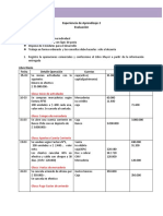 Experiencia de Aprendizaje 2 Evaluación: Instrucciones