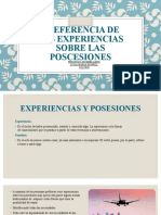 Preferencia de Las Experiencias Sobre Las Poscesiones: Procesos de Mercadeo Luisa Maria Espinel 11817019