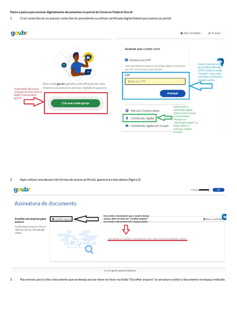Assinatura Digital no Gov.br: Passo a Passo | PDF | Finanças e ...