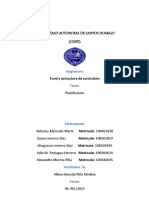 Univerdidad Autonoma de Santos Domigo (UASD) : Fund y Estructura de Curriculum