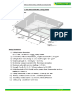 Design Calculation For 9 MM Fibrous Plaster Ceiling