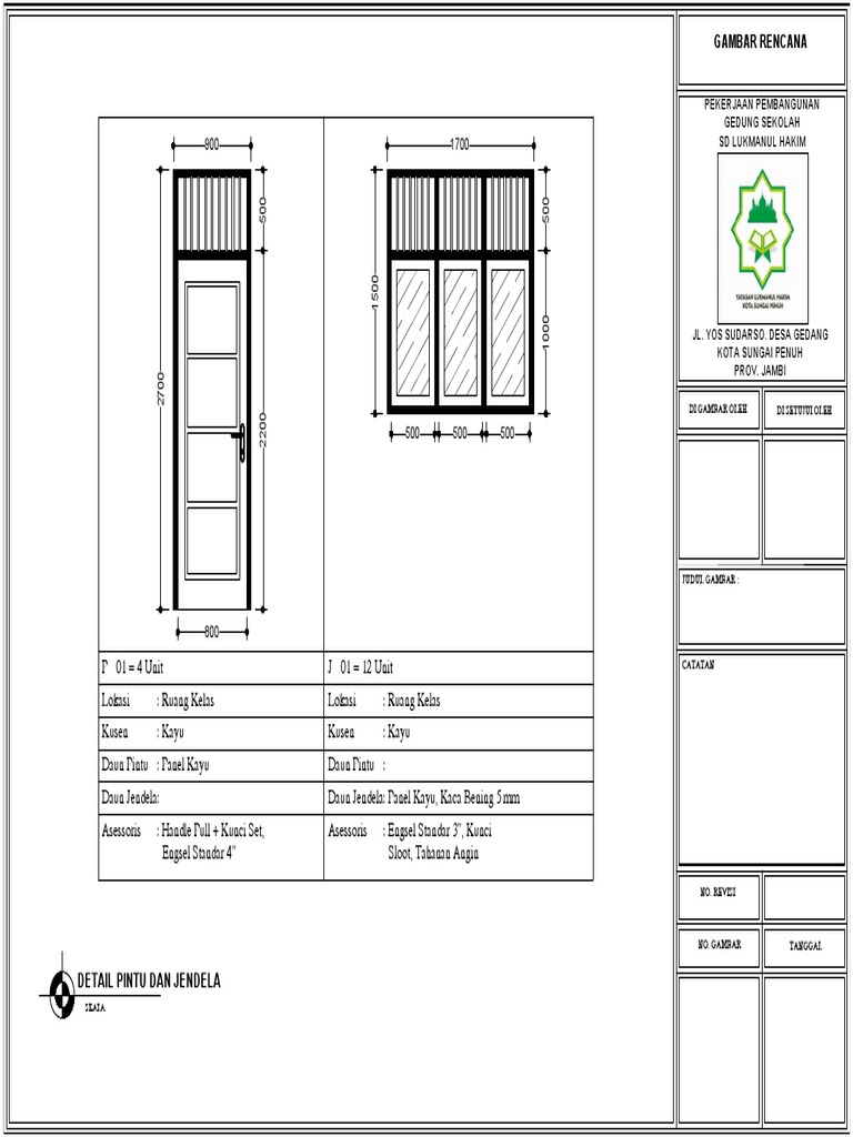 Detail Pintu Dan Jendela | PDF