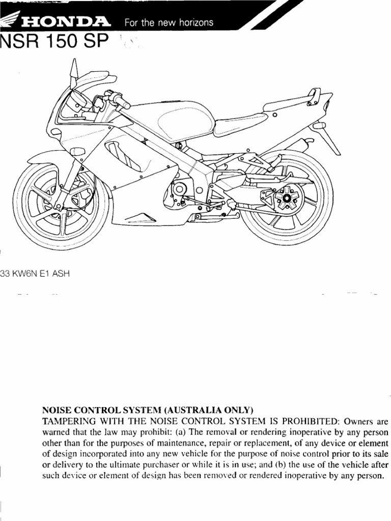 Honda NSR 150 | PDF