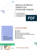 Medical Nutrition Therapy For Pulmonary Diseases