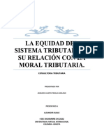 La equidad tributaria y su relación con la moral fiscal