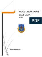 Modul Praktikum Basis Data: My SQL