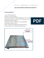 HDIP-D Insulation Pad Insulation Separator Test Electrode-Technial Data