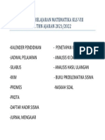 Perangkat Pembelajaran Matematika Kls Viii Semester Ganjil THN Ajaran 2021/2022