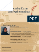 Retorika Dasar Seni Berkomunikasi: Risdayanti Octavia