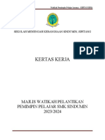 Kertas Kerja Watikah Pelantikan Pemimpin Pelajar