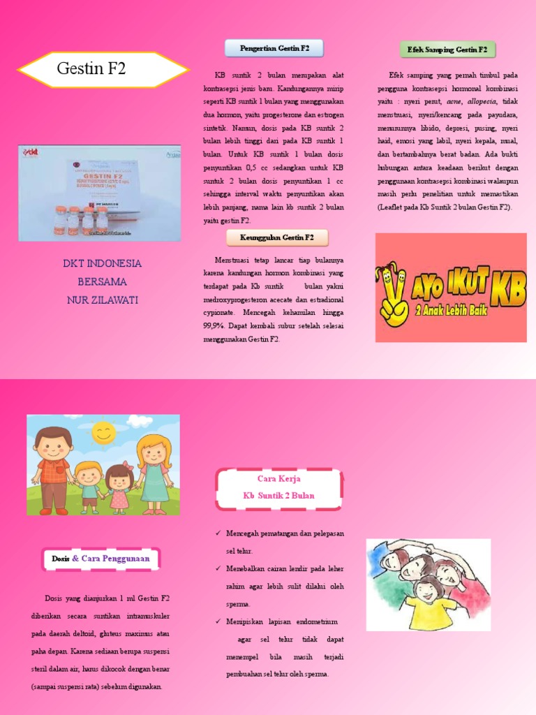 Leaflet KB Suntik 2 Bulan | PDF