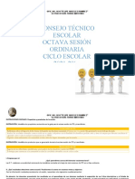 Consejo Técnico Escolar Octava Sesión Ordinaria Ciclo Escolar 2021-2022