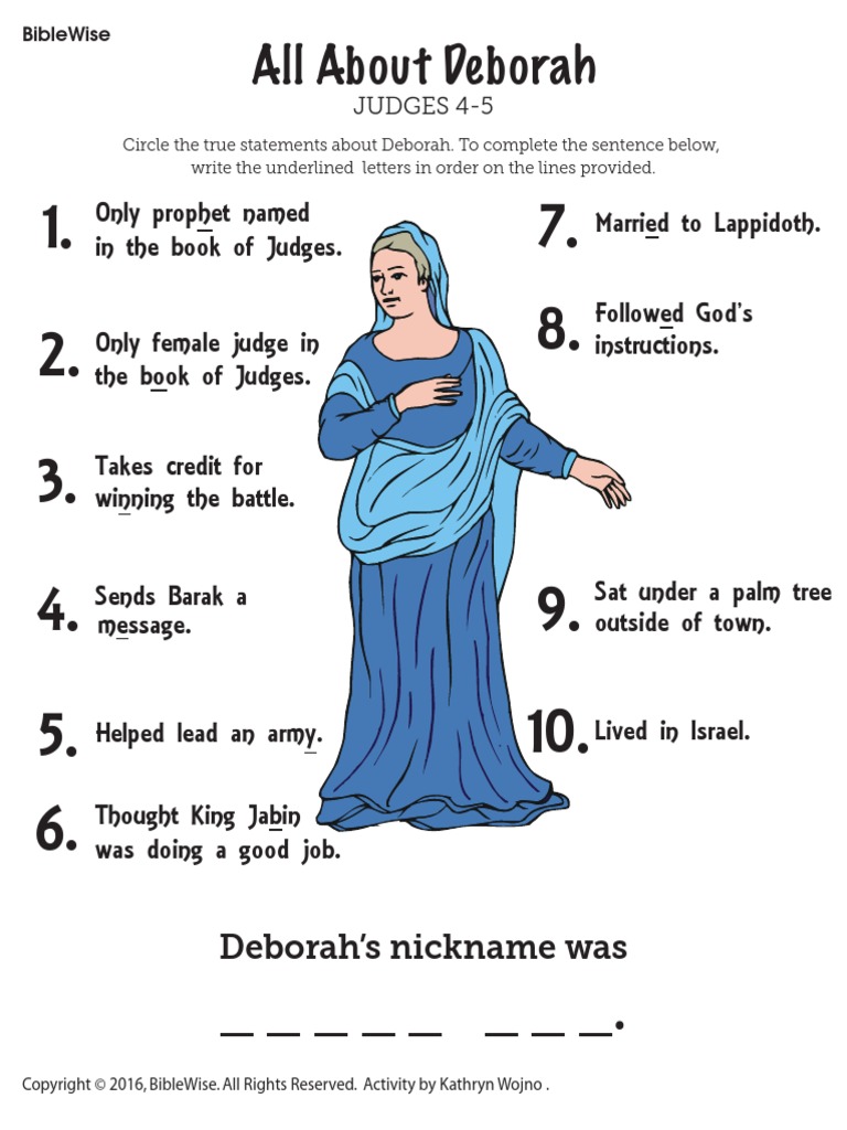 All About Deborah Deborah's Nickname Was PDF