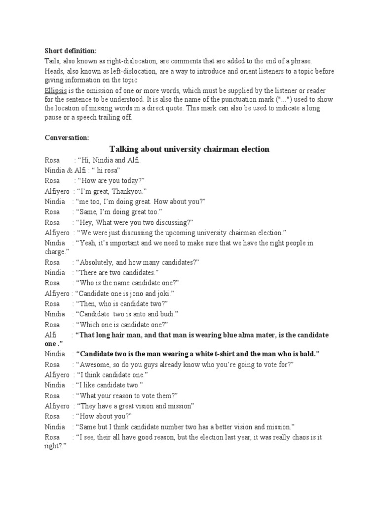 Talking About University Chairman Election Short Definition PDF