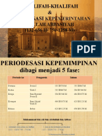 Khalifah-Khalifah & Periodesasi: Kepemerintahan Daulah Abbasiyah (132-656 H/ 750-1258 M)