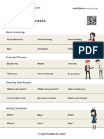 English Key Phrases: Basic Greetings