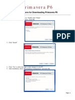 Primavera P6 Install Instuctions