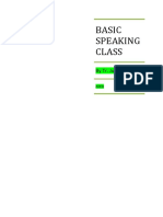 Speaking Class - Basic
