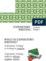 Expository Writing