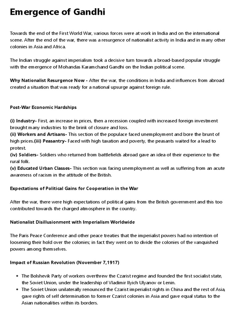 Emergence of gandhi pdf mahatma gandhi british raj