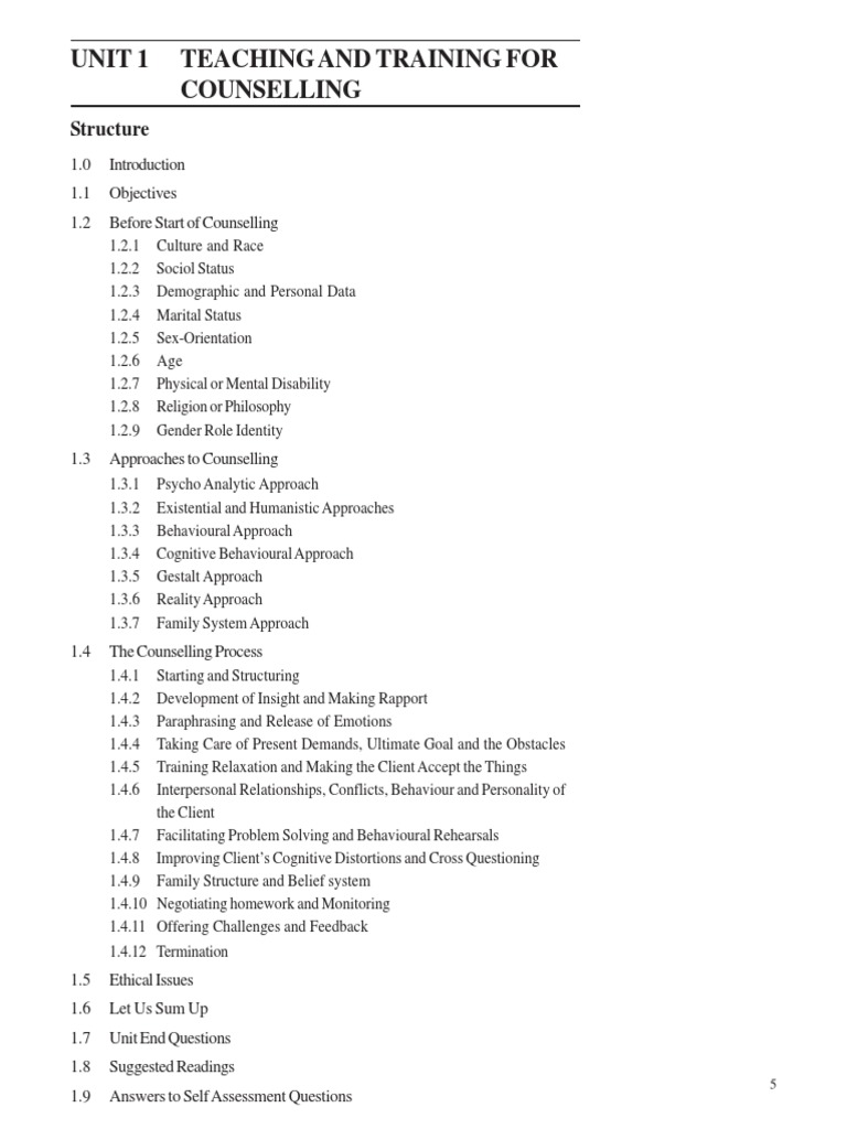 Mpce 023 Block 4 | PDF | Psychotherapy | Gestalt Therapy