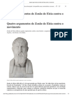 S4 - Conteúdo - Filosofia - 1º Ano - Quatro Argumentos de Zenão de Eleia Contra o Movimento