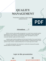 Quality Management: Presentation by Raihan Wahyu Pratama (220522703181)