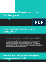 Kemiskinan, Kesenjangan, Dan Pembangunan