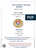 School Training Report on Practice at District Hospital