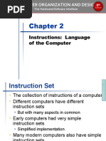 Instructions: Language of The Computer: The Hardware/Software Interface 5