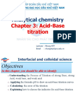 Analytical Chemistry: Chapter 3: Acid-Base Titration