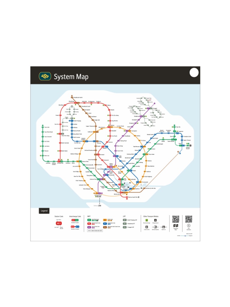 SG MRT Map PDF