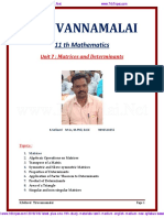 Tiruvannamalai: 11 TH Mathematics