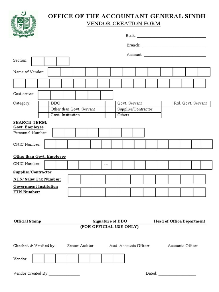 office-of-the-accountant-general-sindh-vendor-creation-form-pdf