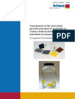 Assessment of The Microbial Growth Potential of Materials in Contact With Treated Water Intended For Human Consumption