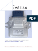 Bosch MSE 8.0 Manual