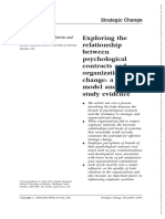 Strategic Change - 2001 - Pate - Exploring The Relationship Between Psychological Contracts and Organizational Change A