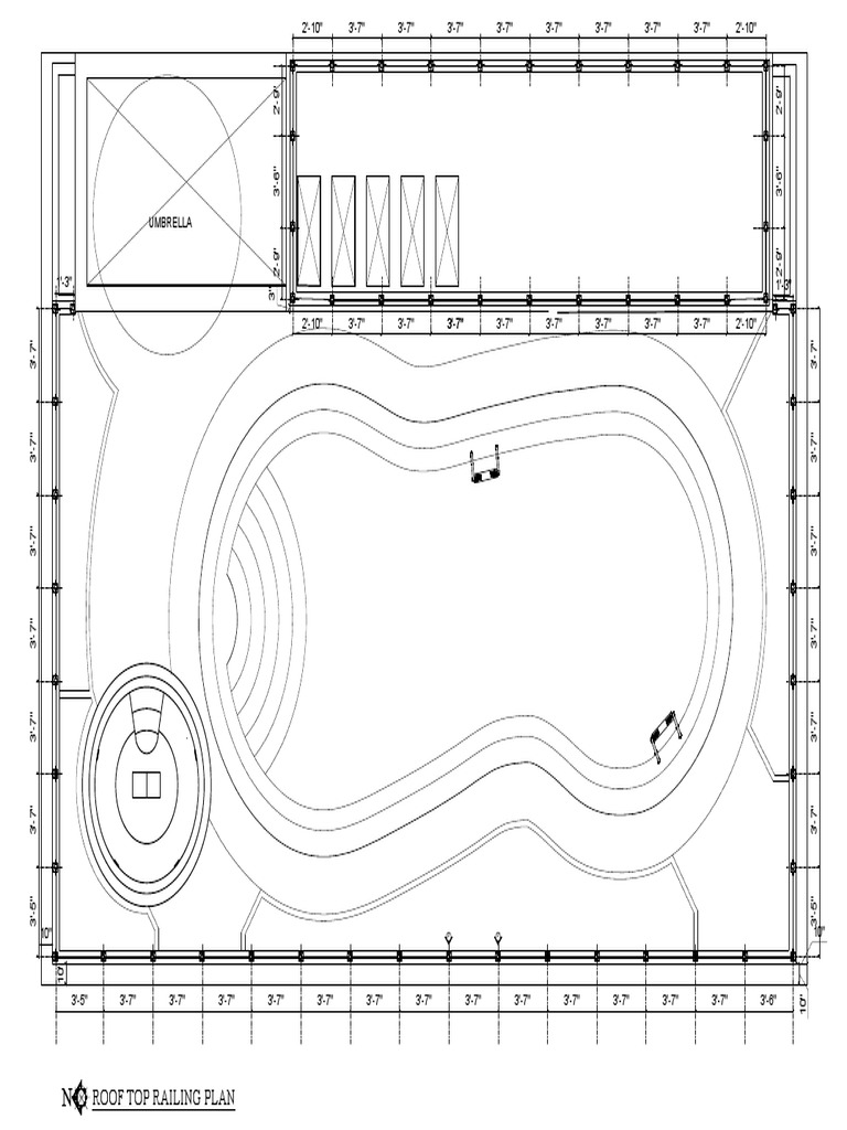 Roof Top Railing Design Plan | PDF
