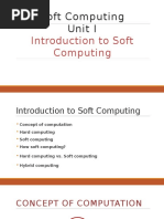 Soft Computing Unit I