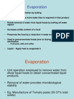 Evaporation Concentrates Liquids