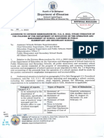 DM No. 149 S. 2023 Addendum To Division Memorandum No. 412 S. 2022