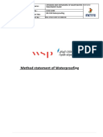 Waterproofing Method Statement Summary