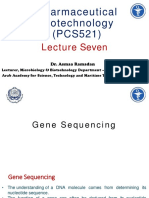 7 - Pharmaceutical Biotechnology (PCS521) - Lecture Seven.