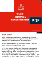 Phe1Idh - Workshop 2 Human Development: La Trobe University CRICOS Provider Code Number 00115M