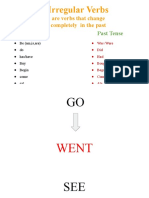 Irregular Verbs: Are Verbs That Change Completely in The Past