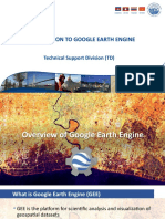 Introduction To Google Earth Engine: Technical Support Division (TD)