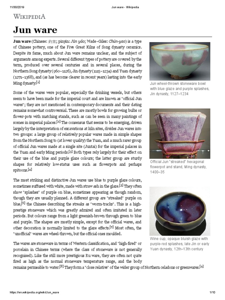 Jun Ware | PDF | Pottery | China