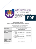 Fakulti Sains Gunaan Uitm Cawangan Sabah, Kampus Kota Kinabalu AS120 (SEMESTER 1 OKT2022/FEB2023) Kajian Lapangan: Ctu1011A7