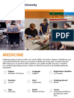 Infobrochure Bachelor Medicine (Eng)